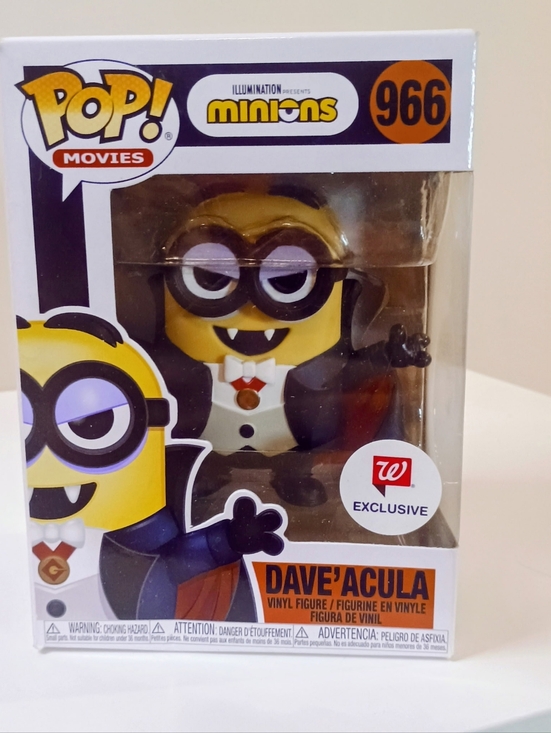 Funko Other - Funko Pop! Movies Minions Dave'acula Vinyl Figure - Yellow & Black